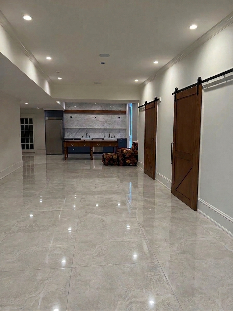 Tile 1 in a finished room